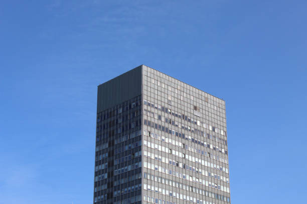 istock Modern apartment buildings on a sunny day with a blue sky 1210964619