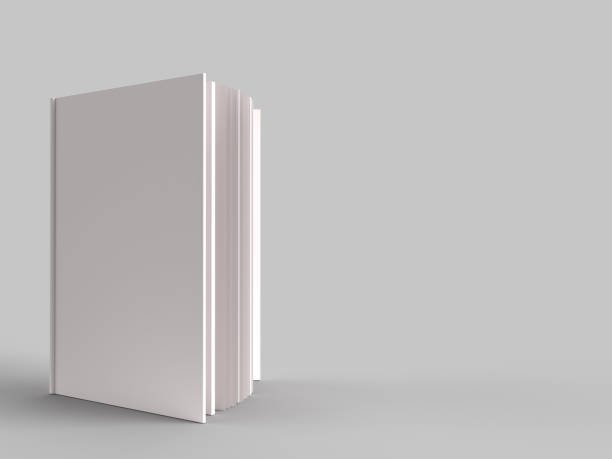 istock a white book open and standing with white cover and white pages. blank mockup. 3d rendered illustration with space for text. 1210965683