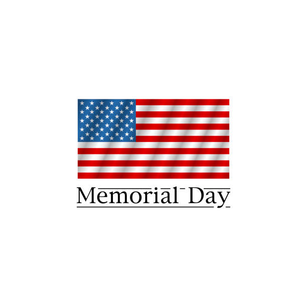istock Memorial day. National american flag isolated. Vector illustration 1210968122