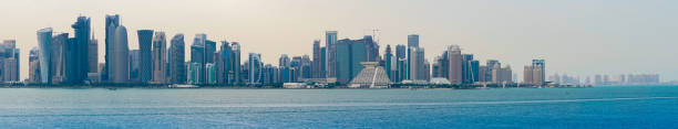 istock Doha city skyline during sunset on a winter day 1210968324