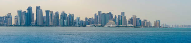 istock Doha city skyline during sunset on a winter day 1210968409