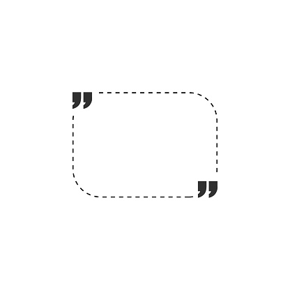 Text Border Ticker And Rounded Vector Quote Rounded Rectangle Talkbox Text Speech Border On Isolated White ...