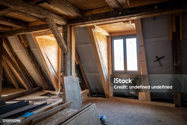 Ery Old Building Is Completely Gutted To Be Extensively Restored Stock Photo - Download Image Now