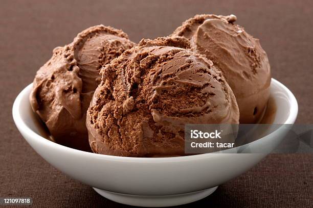 Delicious Gourmet Chocolate Ice Cream Stock Photo - Download Image Now - Candy, Chocolate, Close-up