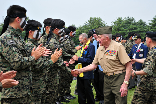 On June 20, 2016, South Korea's Special Warfare Command held an event to invited U.S. Korean War veterans to mark the 66th anniversary of the Korean War.