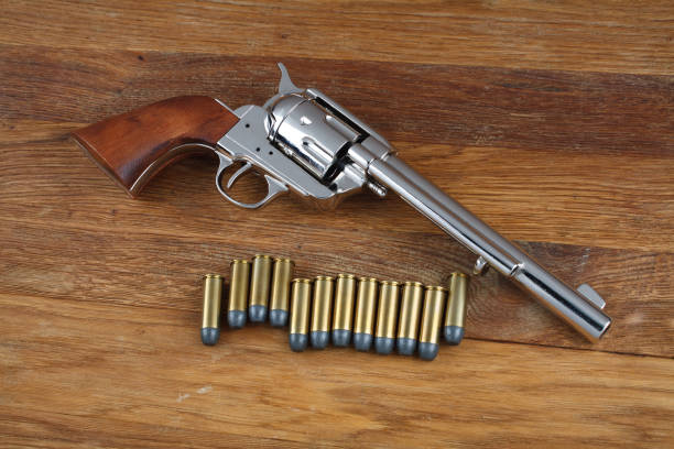 istock wild west revolver - colt single action army 1210979919