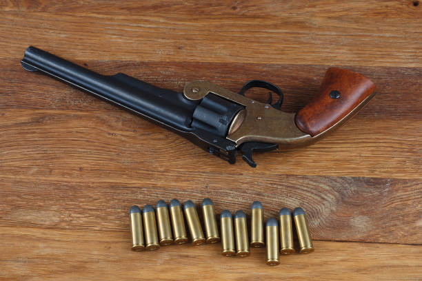 istock .44 smith and wesson single action revolver gun 1210980087