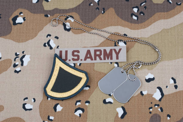 istock US ARMY uniform with dog tags 1210981988