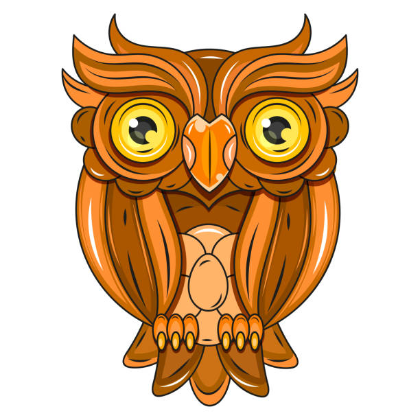 istock Decorative Owl Illustration Suitable For Greeting Card, Poster Or T-shirt Printing. 1210982224
