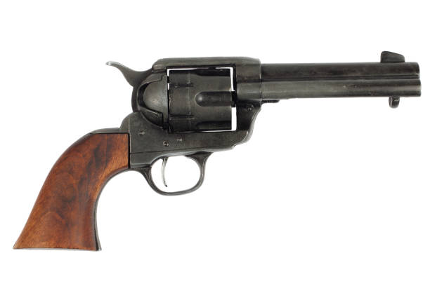 istock wild west revolver - colt single action army 1210984504
