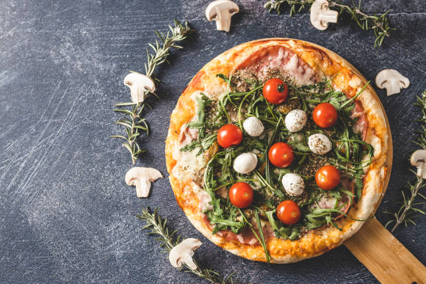 istock Pizza, mushrooms and rosemary 1210986483