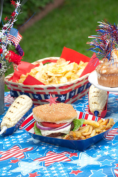 istock Picnic on 4th of July 121098699