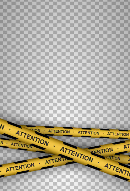 istock Caution, danger, warning, attention, police tapes, sign, line. Black and yellow line striped. 1210987309