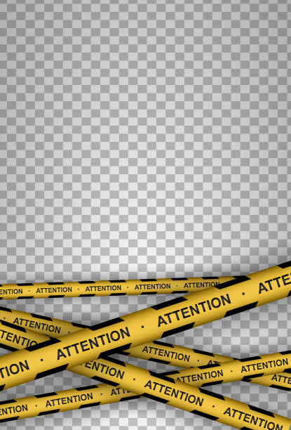 istock Caution, danger, warning, attention, police tapes, sign, line. Black and yellow line striped. 1210987352
