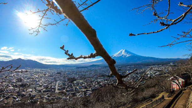 istock Japan - Distant view on Mt Fuji 1210987534