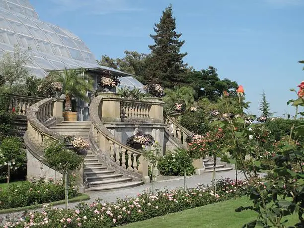 The Rose Garden on the island of Mainau, Lake Constance