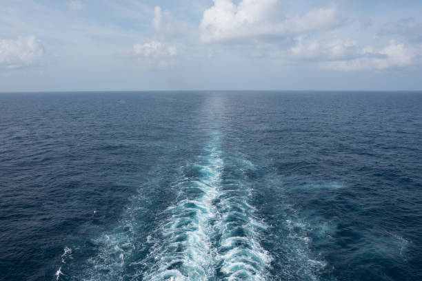 istock Cruise Ship Wake in Mediterranean Sea 1210994873