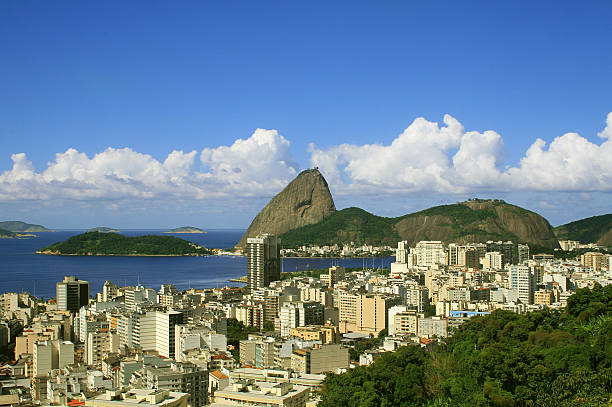 rio de janeiro - rio de janeiro guanabara bay residential structure urca - fotografias e filmes do acervo