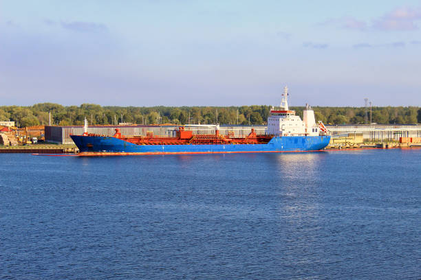 istock Big ship for transport wood 1210999515