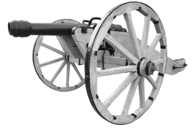 istock old cannon. vintage gunpowder weapon 1211005104