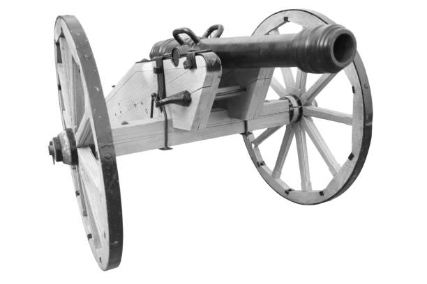 istock old cannon. vintage gunpowder weapon 1211005762