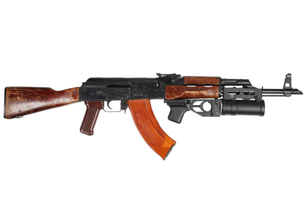 istock AK 47 with underbarrel grenade launcher 1211007428