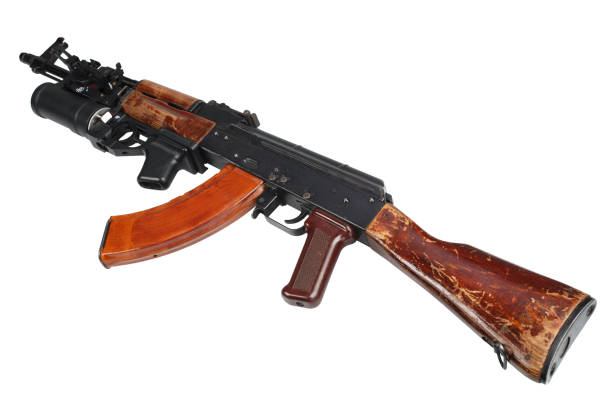 istock AK 47 with underbarrel grenade launcher 1211007434
