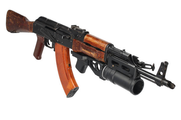 istock AK 47 with underbarrel grenade launcher 1211007481