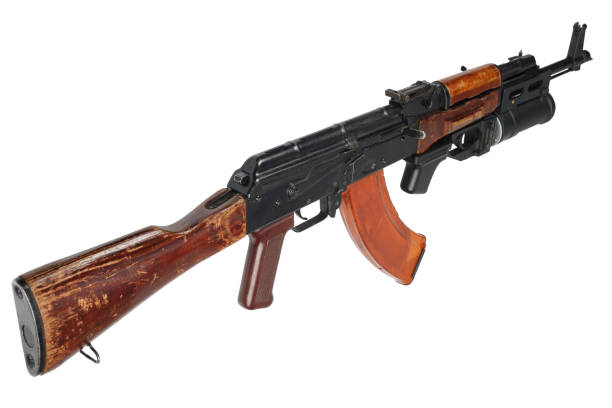 istock AK 47 with underbarrel grenade launcher 1211007483