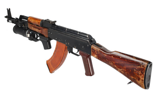 istock AK 47 with underbarrel grenade launcher 1211007499