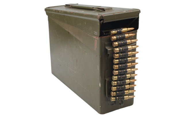 istock US Army Ammo Box with ammunition belt 1211007524