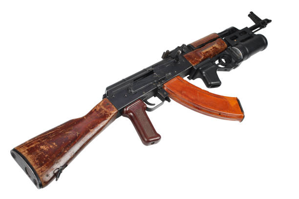 istock AK 47 with underbarrel grenade launcher 1211007553