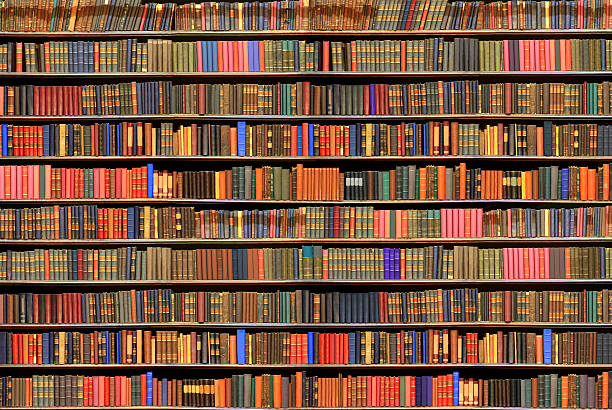 la bibliothèque - bibliotheque photos et images de collection