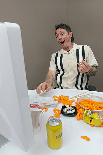 istock Crazy and happy man in front of the computer 121100853