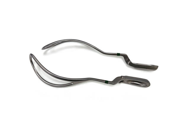 Obstetrical Forceps Or Baby Forceps Closeup Image Of Obstetrical Forceps Or Baby Forceps forceps stock pictures, royalty-free photos & images