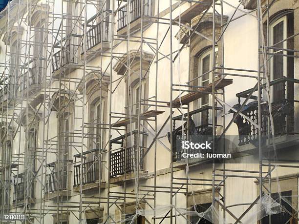 Edifício Colonial Ser Reformada - Fotografias de stock e mais imagens de Acabado - Acabado, Andaime, Antigo