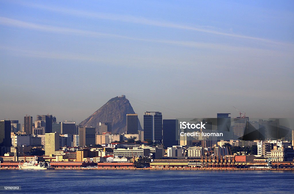 Rio de Janeiro, el puerto y el centro de la ciudad - Foto de stock de Agua libre de derechos