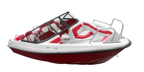 luxury motor boat with a view