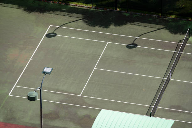 istock Aerial photo tennis courts 1211025081