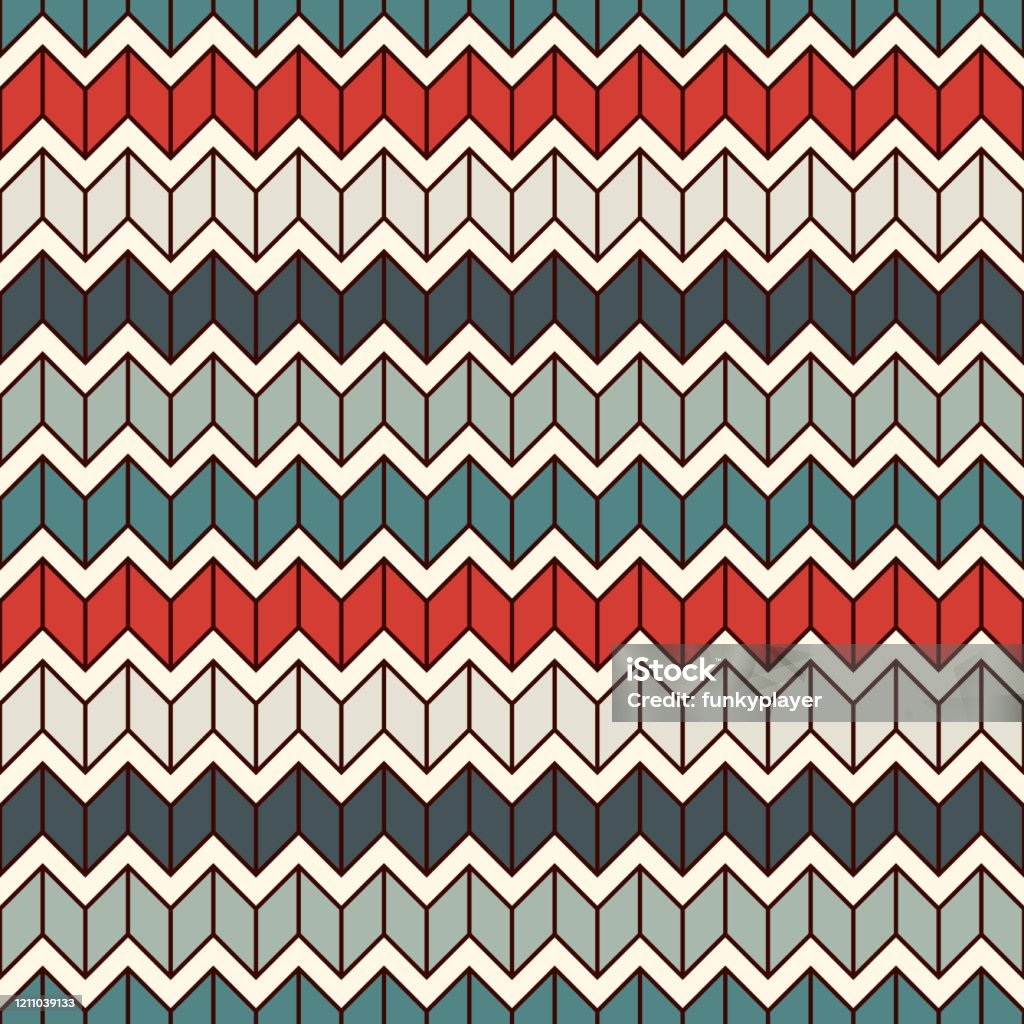 Shivered Pattern Seamless Surface Pattern With Herringbone Motif Repeated Chevrons ...