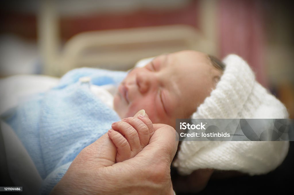 신생아 쥠 할머니 손 - 로열티 프리 아기 스톡 사진