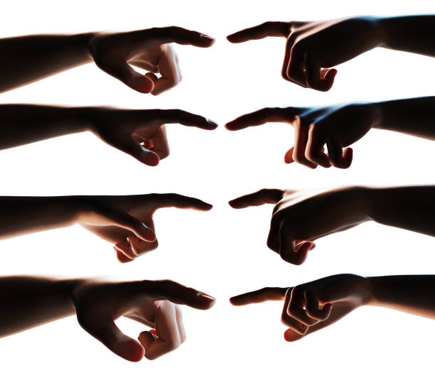 istock set of human hands finger point 1211047018