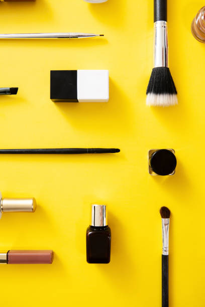 istock Make up knolling,  cosmetics flat lay with accessories 1211052275