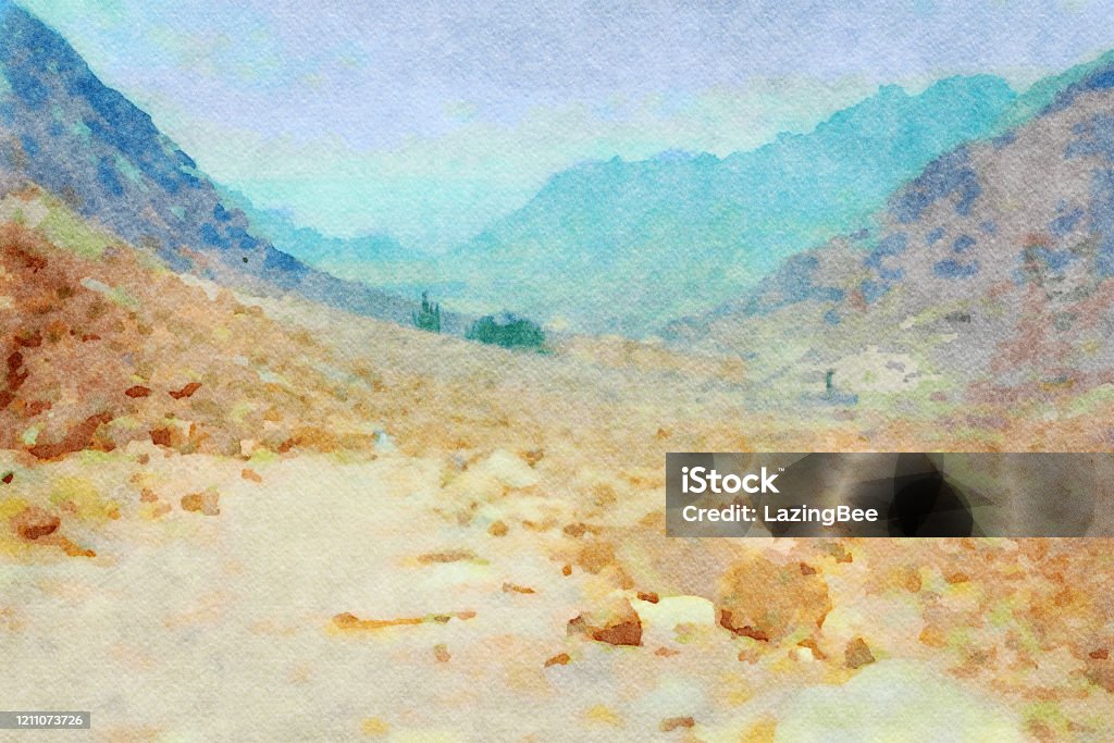 Minh Họa Màu Nước Của Phong Cảnh Ai Cập Sa Mạc Núi Hình ảnh Sẵn có - Tải  xuống Hình ảnh Ngay bây giờ - Sơn nước - Tranh sơn màu, Phong