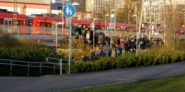 istock People get off the train in Frankfurt (Main), Germany 1211082096