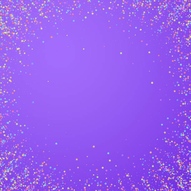 istock Festive confetti. Celebration stars. Colorful star 1211085781