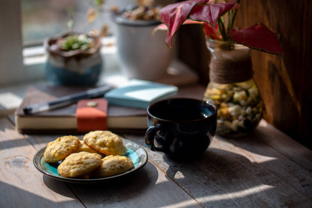 istock home baked cookies and coffee break 1211087154