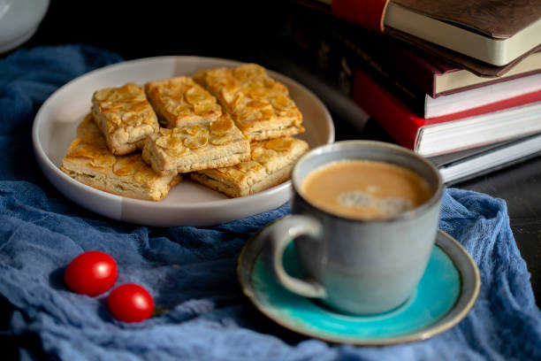 istock homemade corn flake and nut biscuit, at  coffee break 1211087198