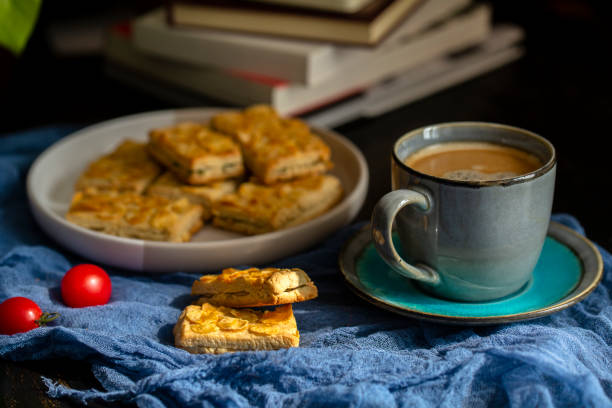 istock homemade corn flake and nut biscuit, at  coffee break 1211087723