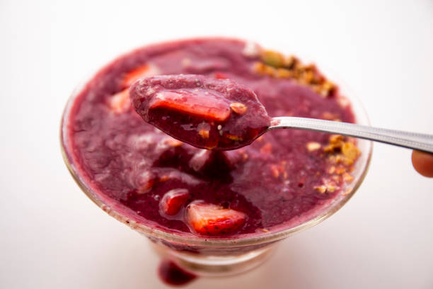 istock Smoothie bowl with friut 1211090048